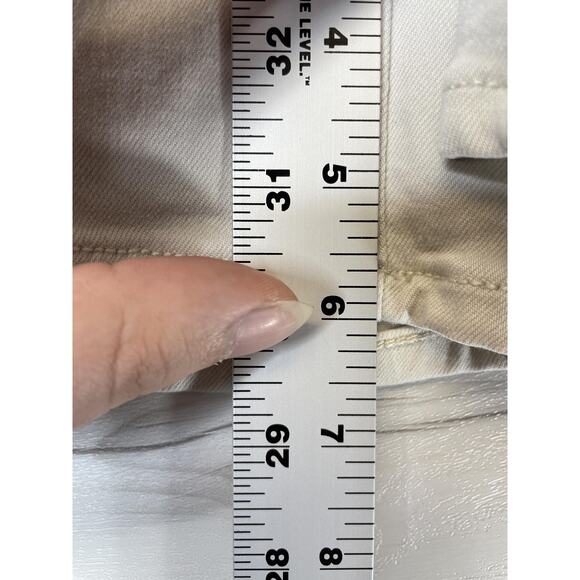American Eagle Outfitters Shorts Womens 6 Beige Super Stretch Midi 5 Pocket - Picture 6 of 14